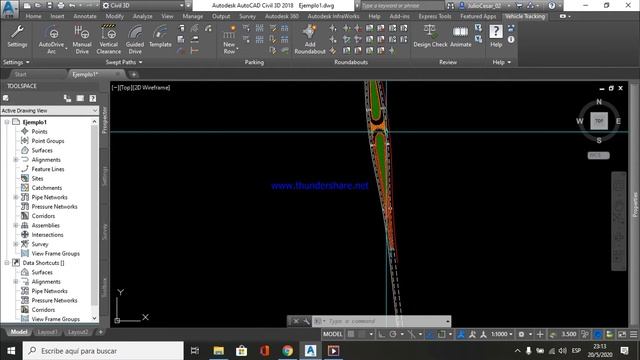 Vehicle Tracking en AutoCAD Civil 3D l Tutoriales Civil 3D смотреть онлайн