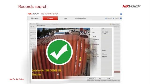 Hikvision Container Recognition Camera смотреть онлайн