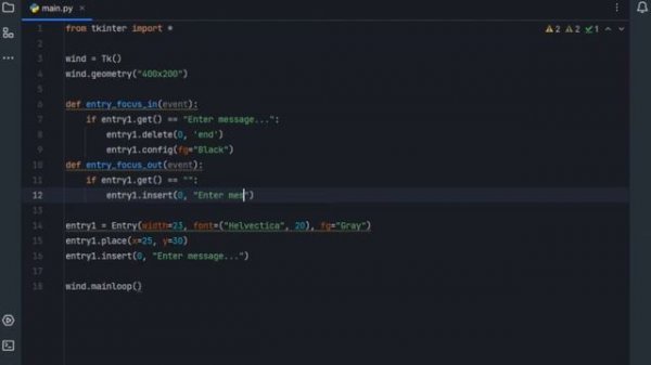 PYTHON Tkinter - Entry Placeholder