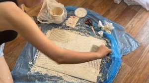 DIY // объемная картина шпаклёвкой // моё новое хобби // ИНТЕРЬЕРНЫЕ КАРТИНЫ