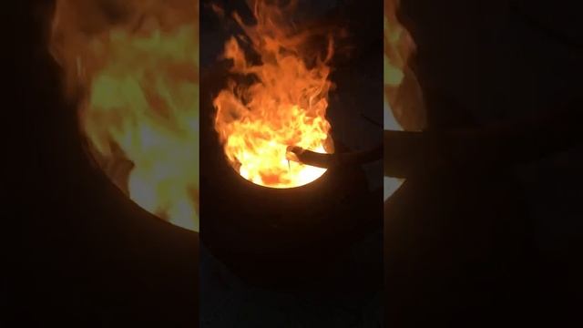 Горелка на отработке, первый опыт. смотреть онлайн