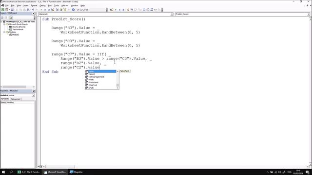 Excel VBA Online Course - 3.4.1 The IIf Function смотреть онлайн