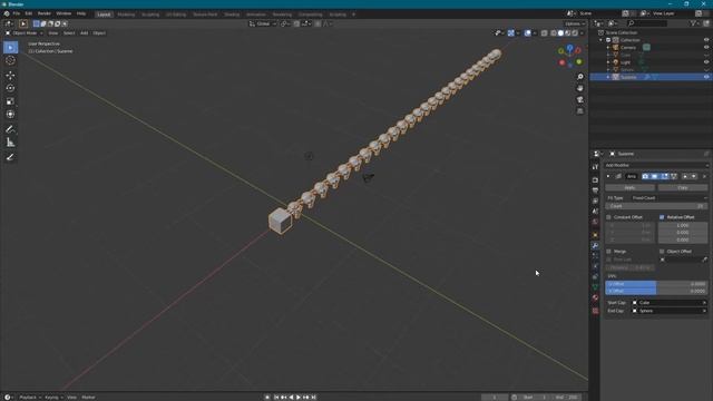 Урок Модификатор Array в blender 2.8 #blender [blender 3d уроки] смотреть онлайн