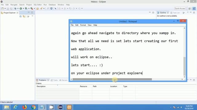 PHP Web Development Part 4 - First Project (Eclipse | XAMPP) смотреть онлайн