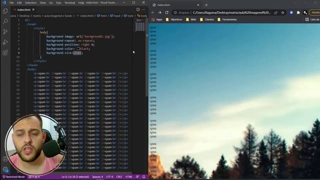 Como Colocar Imagem de Fundo no HTML (Background CSS) смотреть онлайн