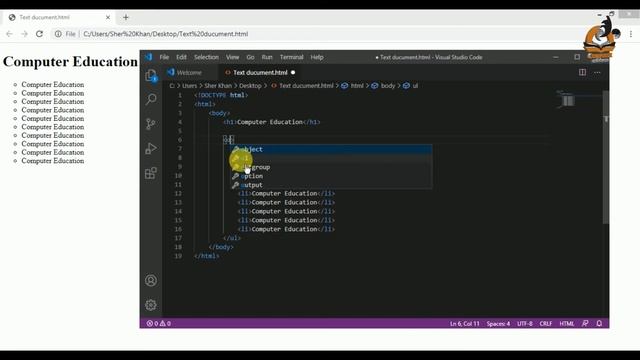 In this video you can see how to put text number by HTML coding смотреть онлайн