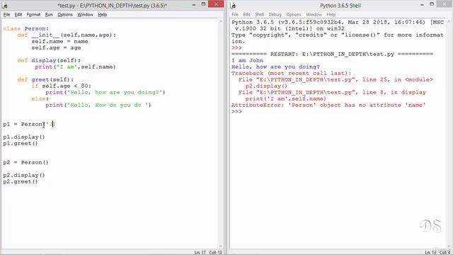 Object Oriented Python Lecture 4 Classes and Objects init Method смотреть онлайн