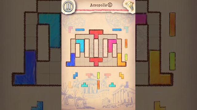 Doodle Fit 2 - Greece Acropolis Walkthrough смотреть онлайн