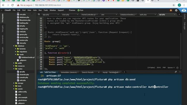Laravel: Autenticación por API con JWT | Laravel Authentication with JWT | Sesión 5 смотреть онлайн
