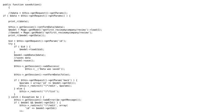 Magento: On adminform save gives an error : Call to a member function load() on boolean смотреть онлайн