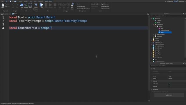 ROBLOX Studio E To Pickup Tools Tutorial смотреть онлайн