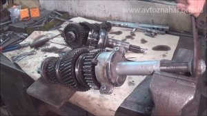 Ремонт КПП Газ-3309 - Разборка и сборка вторичного вала