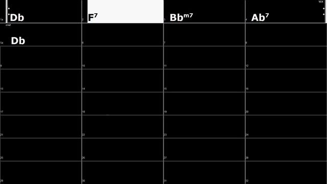 Db: Db F7 Bbm7 Ab7 (75bpm Swing) Ballad Style Backing Track смотреть онлайн
