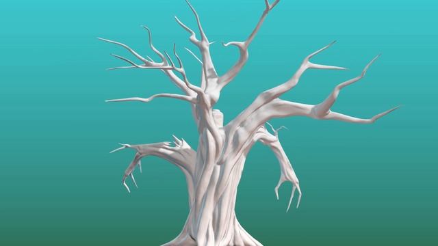 Scary Ent tree Low poly 3D model (Страшный Энт 3D модель) смотреть онлайн