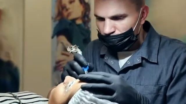 Перманентный макияж. Как сделать красивые брови. смотреть онлайн
