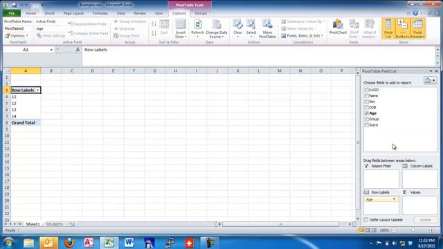 Creating and Summarizing Data using a Pivot Table смотреть онлайн
