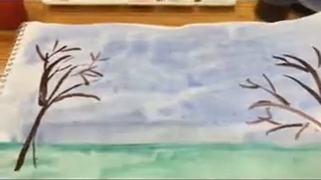 Рисование. Цветущий сад смотреть онлайн