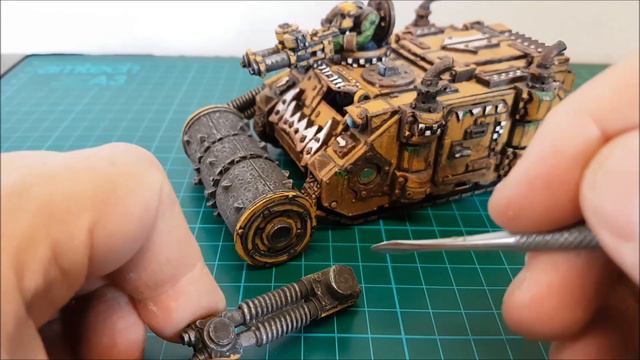 Warhammer 40k Ork Army Downgraded looted ork Rhino Da Green One смотреть онлайн