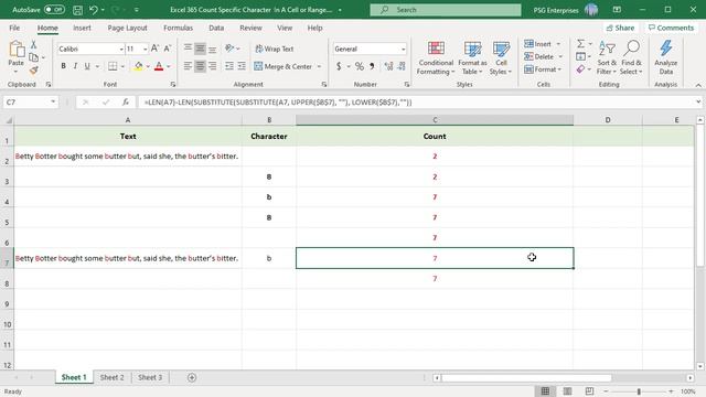 How to Count Specific Character in a Cell or Range of Cells in Excel - Office 365 смотреть онлайн