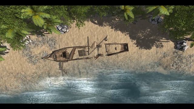 D&D Animated Encounter Battle Map - Shipwreck Gridless смотреть онлайн