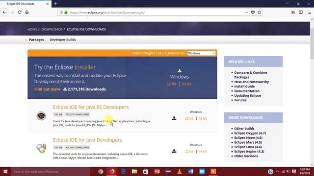 How To Install Eclipse Ide java for window 10 #edification with us смотреть онлайн