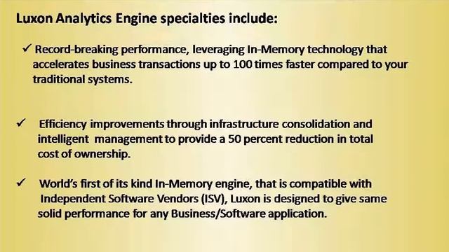 In-Memory Analytics Engine | In Memory DataBase | In Memory Engine смотреть онлайн