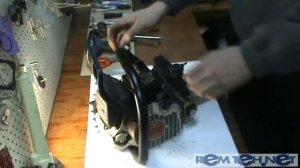 Замена звездочки бензопилы.