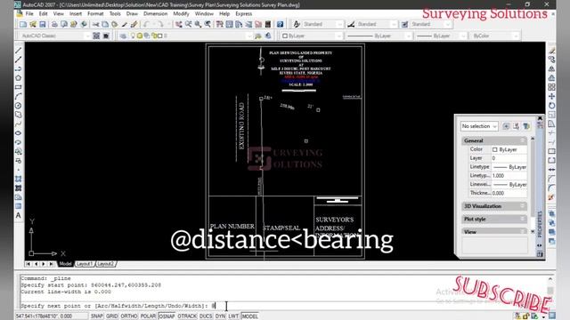 How To Plot With Distance And Bearing on AutoCAD смотреть онлайн