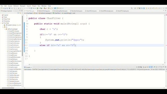 Classification of char in Java -(based on ASCII Value)| Java Kannada | Character Operation | Akash смотреть онлайн