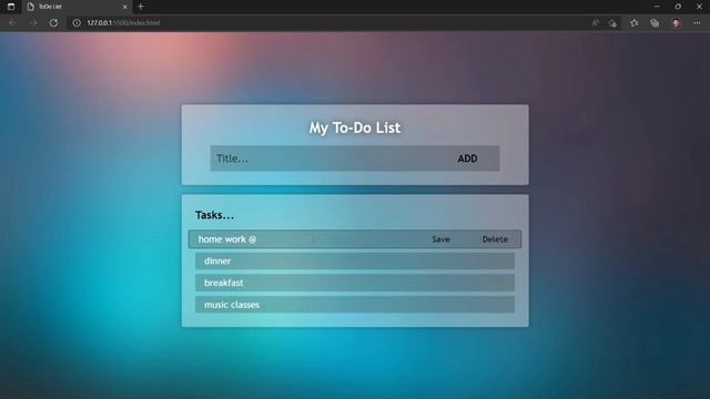 Learn How to Make a Cool & Responsive TODO List usingHTML CSS and JavaScript смотреть онлайн