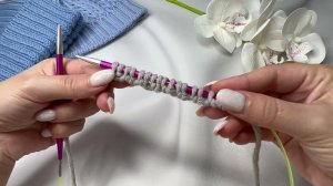 Итальянский наборный край спицами/ итальянский набор