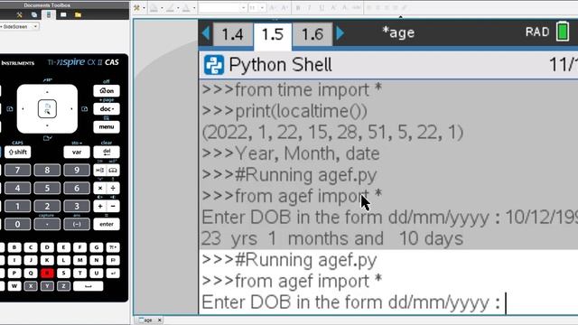 Age Using Python on TI Nspire смотреть онлайн