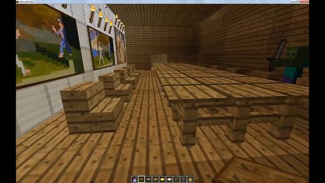 Декор дома в Minecraft.Столы,диваны,шкафы и т.п. смотреть онлайн