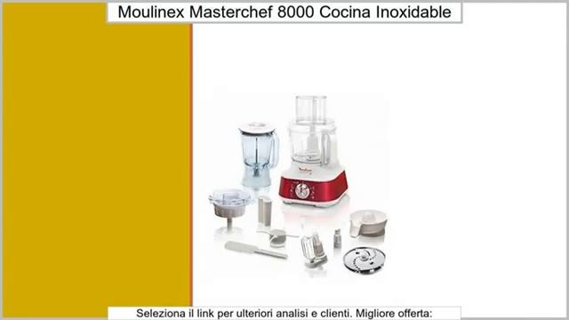 Moulinex Masterchef 8000 - Robot de cocina (Acero inoxidable) смотреть онлайн