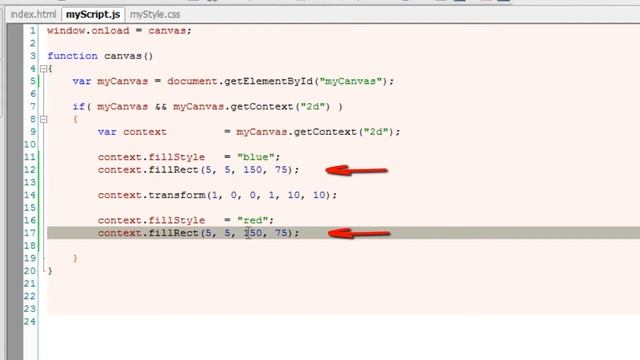 Custom Transformation in Canvas: HTML5 смотреть онлайн