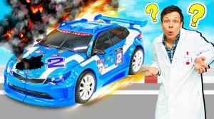 Видео про игрушки - На Тобота обрушился тоннель? Роботы Трансформеры в клинике Доктора Ой