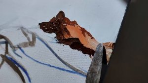 Текстурная паста. Объемная картина акрилом