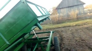 Самодельный Прицеп самосвал для минитрактора мтз 082 белорусь .