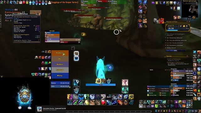 Theater of Pain Mythic +15, Restoration Shaman (Tyrannical, Bolstering, Explosive) смотреть онлайн