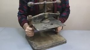 Реставрация 130-летнего книжного пресса