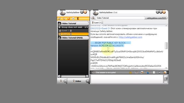 Safety Jabber - compatibility with other Jabber Clients смотреть онлайн