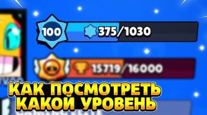Как посмотреть какой уровень в бравл старс