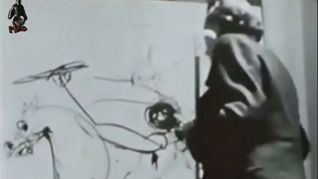 Salvador Dali'nin Fransız Flamenko Besteci Manitas De Plata Gitarı Eşliğinde  Resim Yapıyor.