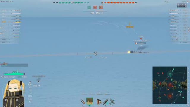 World Of Warships Español: Arp.Haruna, El rey Ciudadela! смотреть онлайн