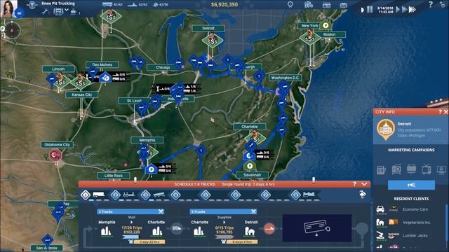 TransRoad:USA Lets Play #32 - Building the Bank Account - TransRoad:USA Gameplay смотреть онлайн