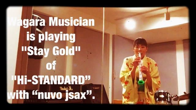 Wagara Musician plays “Stay Gold” of “Hi-STANDARD” with nuvo jsax. смотреть онлайн