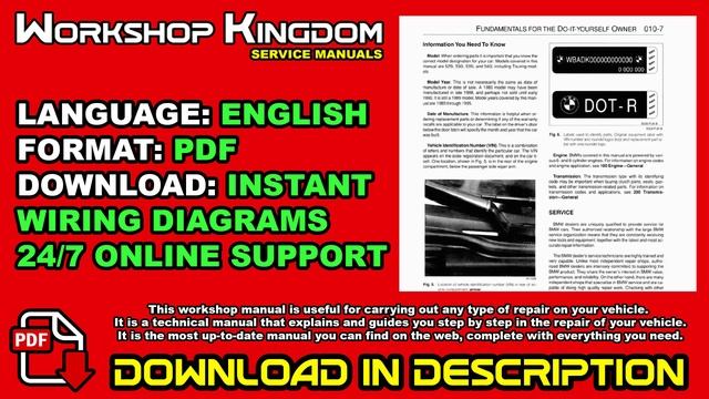 BMW Series 5 E34 (1989-1996) Workshop Service Repair Wiring Manual - ENGLISH - Download PDF смотреть онлайн
