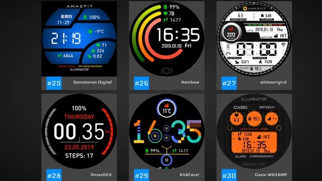 Top 50 DIGITAL Watch Faces For the Amazfit Verge смотреть онлайн