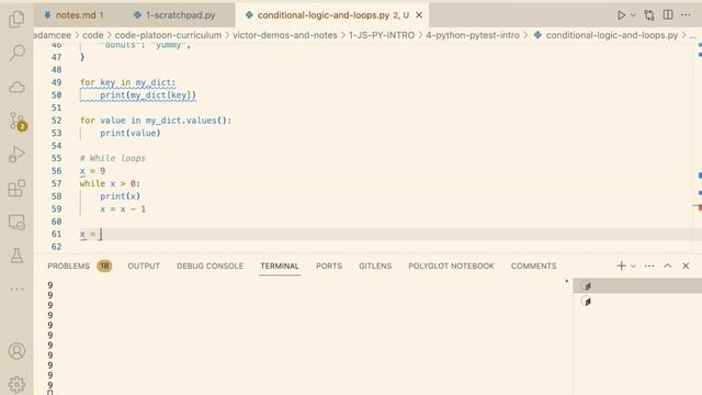 1-JS-&PY-INTRO/Intro to Python and Pytest Pt 2/4 смотреть онлайн