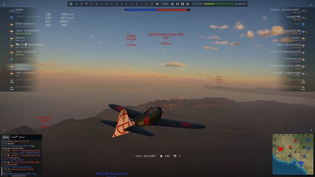 A6M5-Ko MONSTER - 5 Victories in 3 min. - War Thunder смотреть онлайн